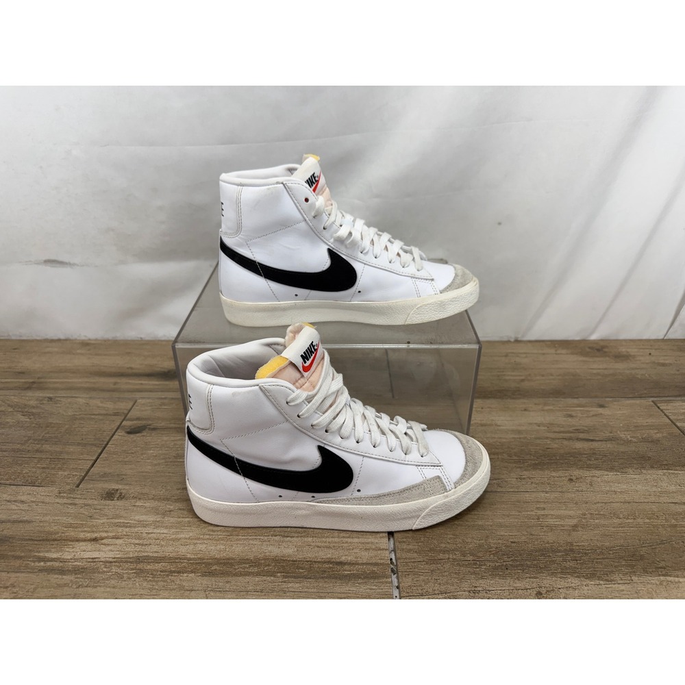 Nike Blazer Mid 77 Vintage White Black High Top Sneakers BQ6806-100